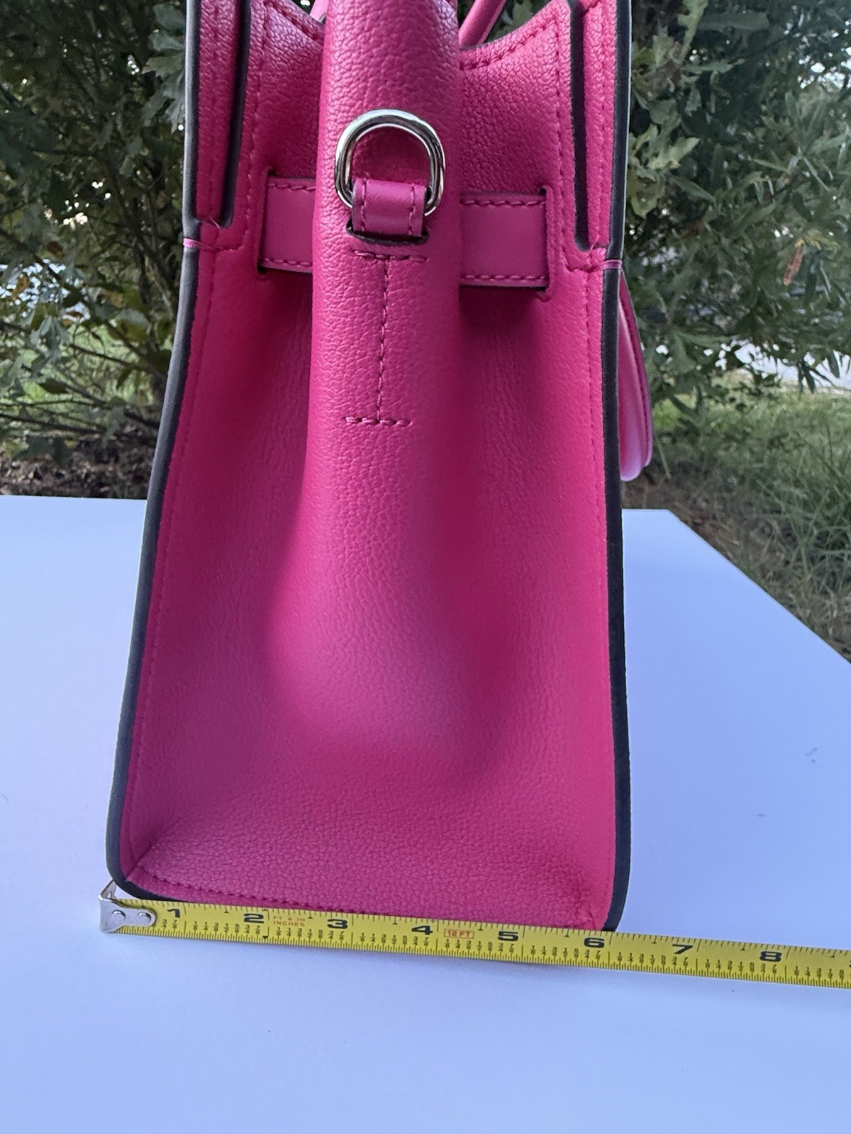 Authentic Michael Kors Bag Medium Hamilton Satchel Dragonfruit MK Logo Purse NWT