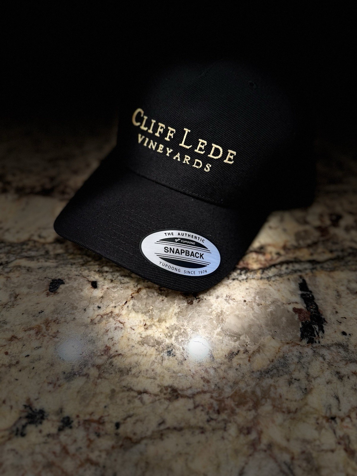 Cliff Lede Vineyards snapback Hat The Classics By Yupopng Acrylic/Wool Black