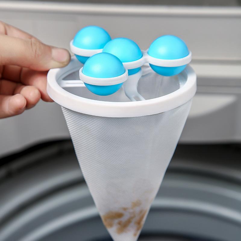 Lint Catcher Filter Pouch Hair Removal Washing Machine Re-Usable
