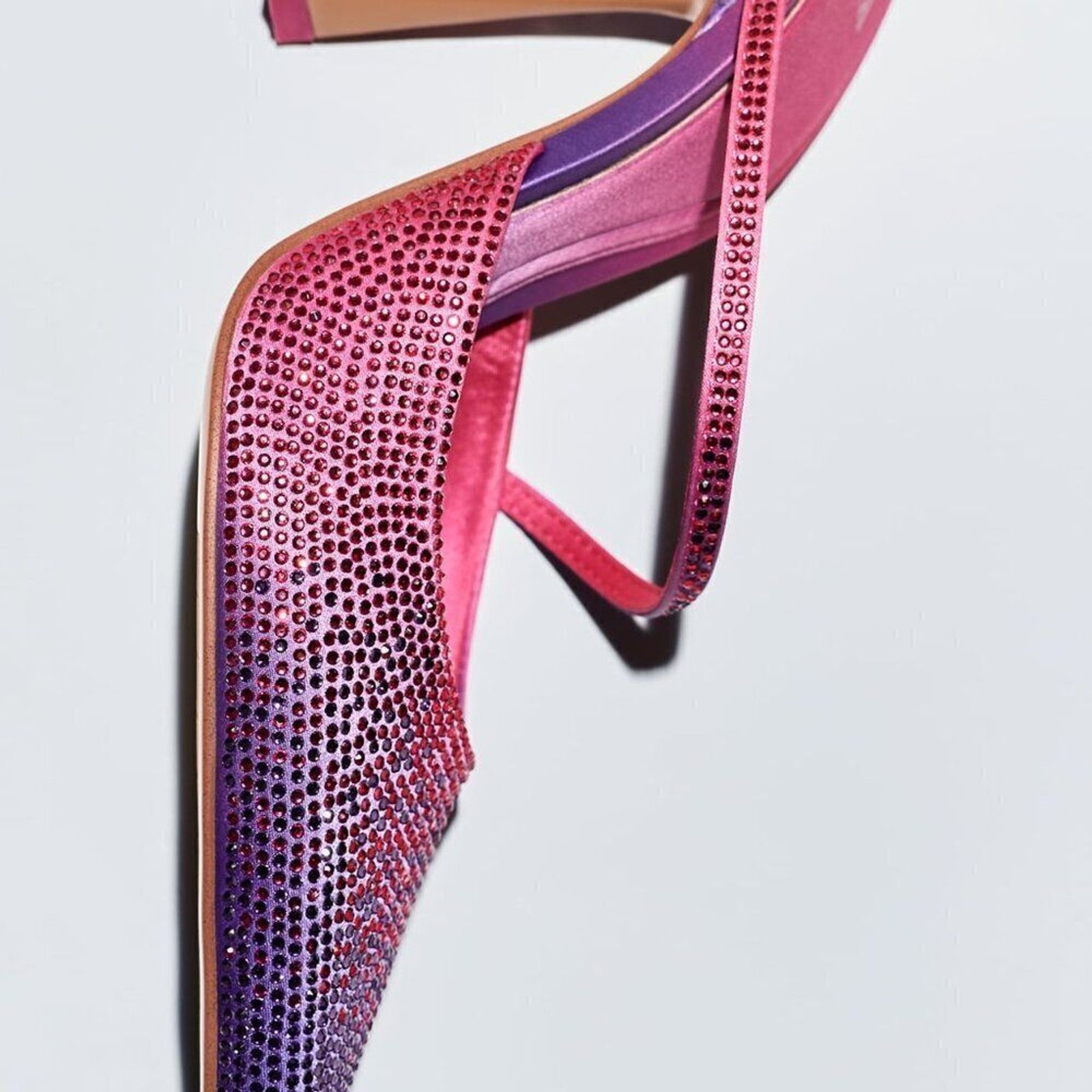 ZARA RHINESTONE HEELED MULES