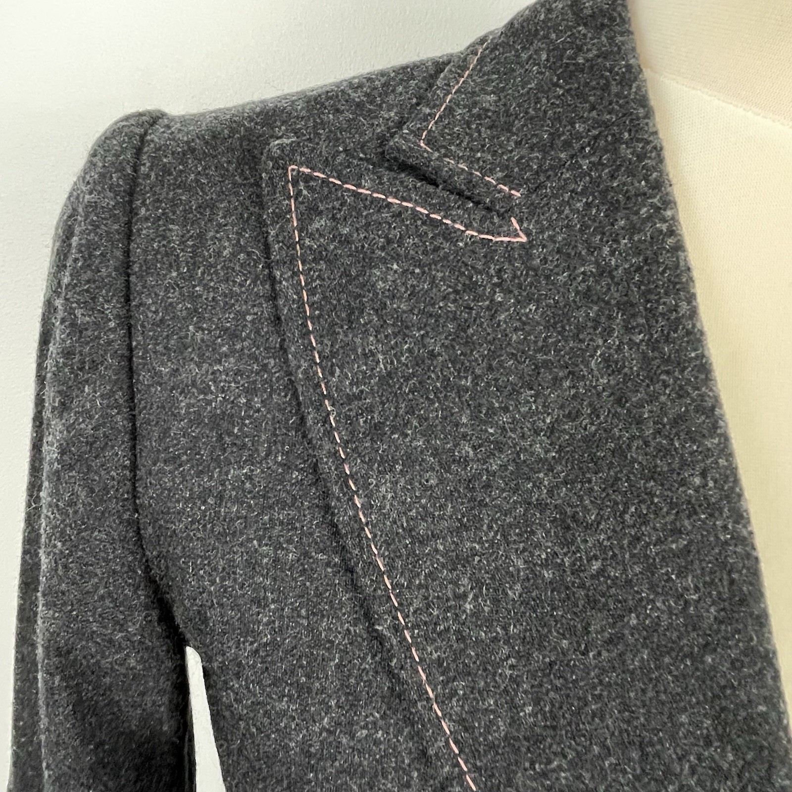 LK Bennett grey wool skirt suit size 8 (check measurements in description)