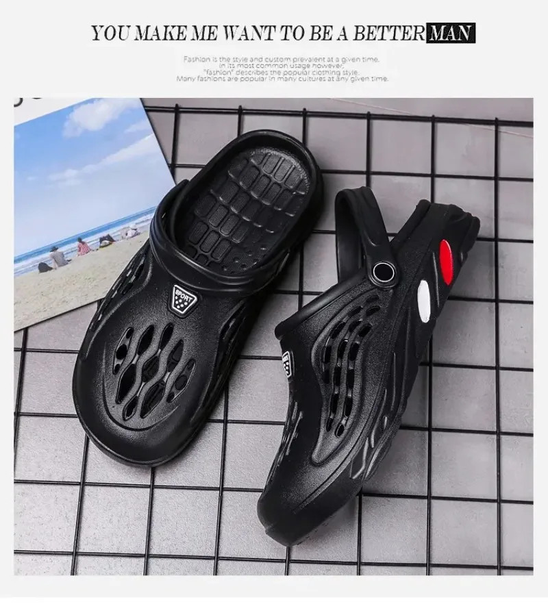 Men’s EVA Garden Clogs Beach Slides Platform Sandals Indoor Slippers