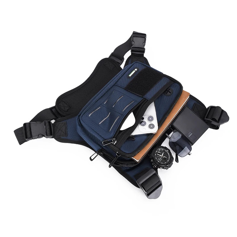 Tactical Chest Rig Bag Men Waterproof Crossbody Harness Vest Molle Pouch Outdoor