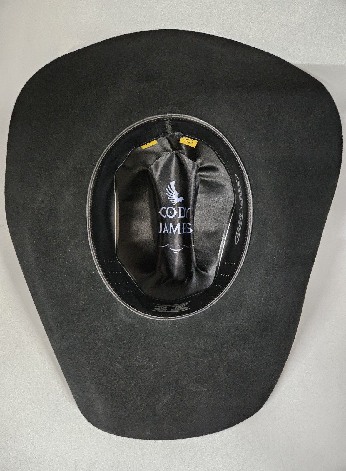 CODY JAMES 3X FELT BLACK COWBOY HAT SIZE 7 1/8