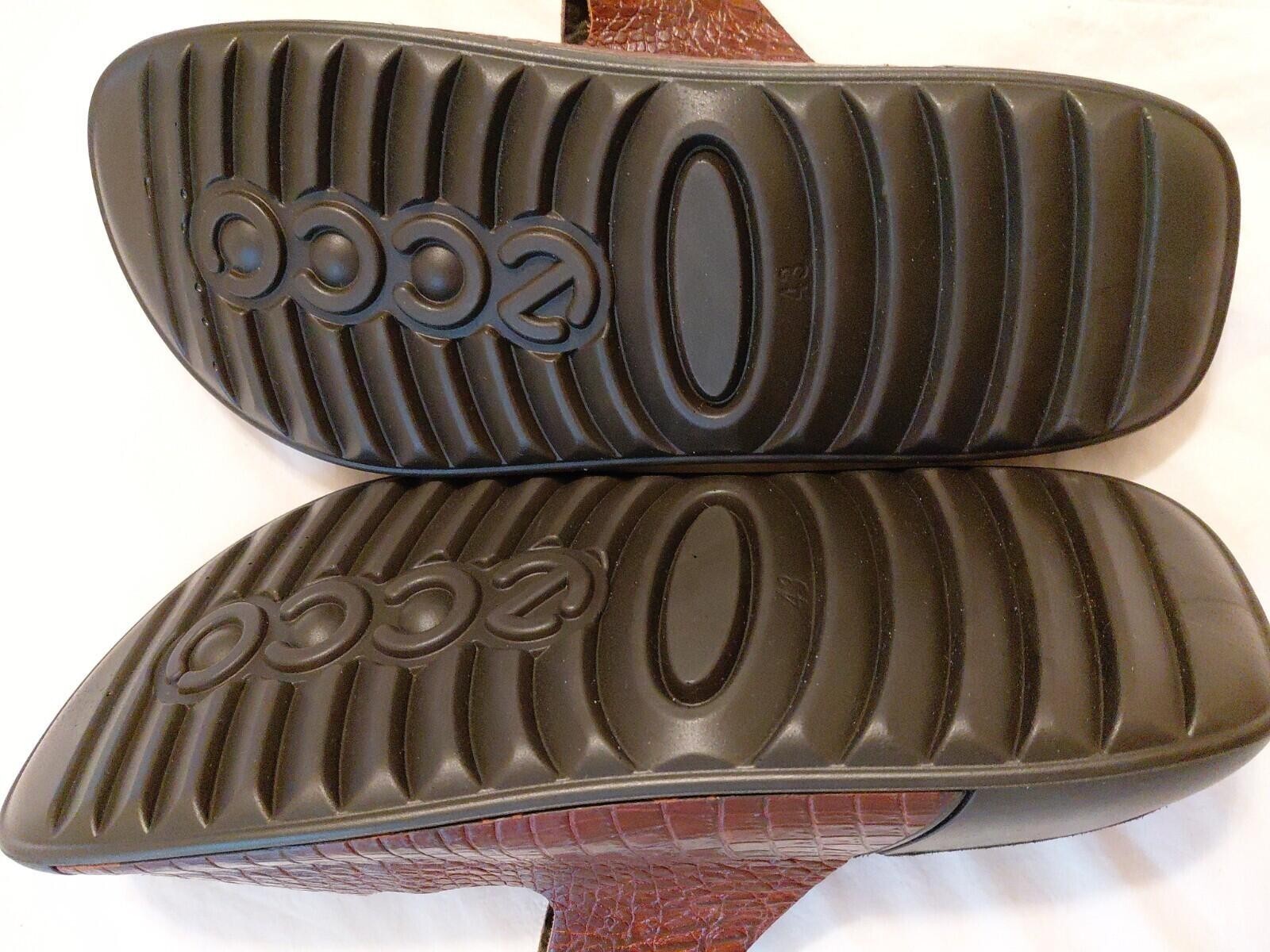 Ecco Men’s 2nd Cozmo Two Band Slide Sandal Brownish 12 NEW