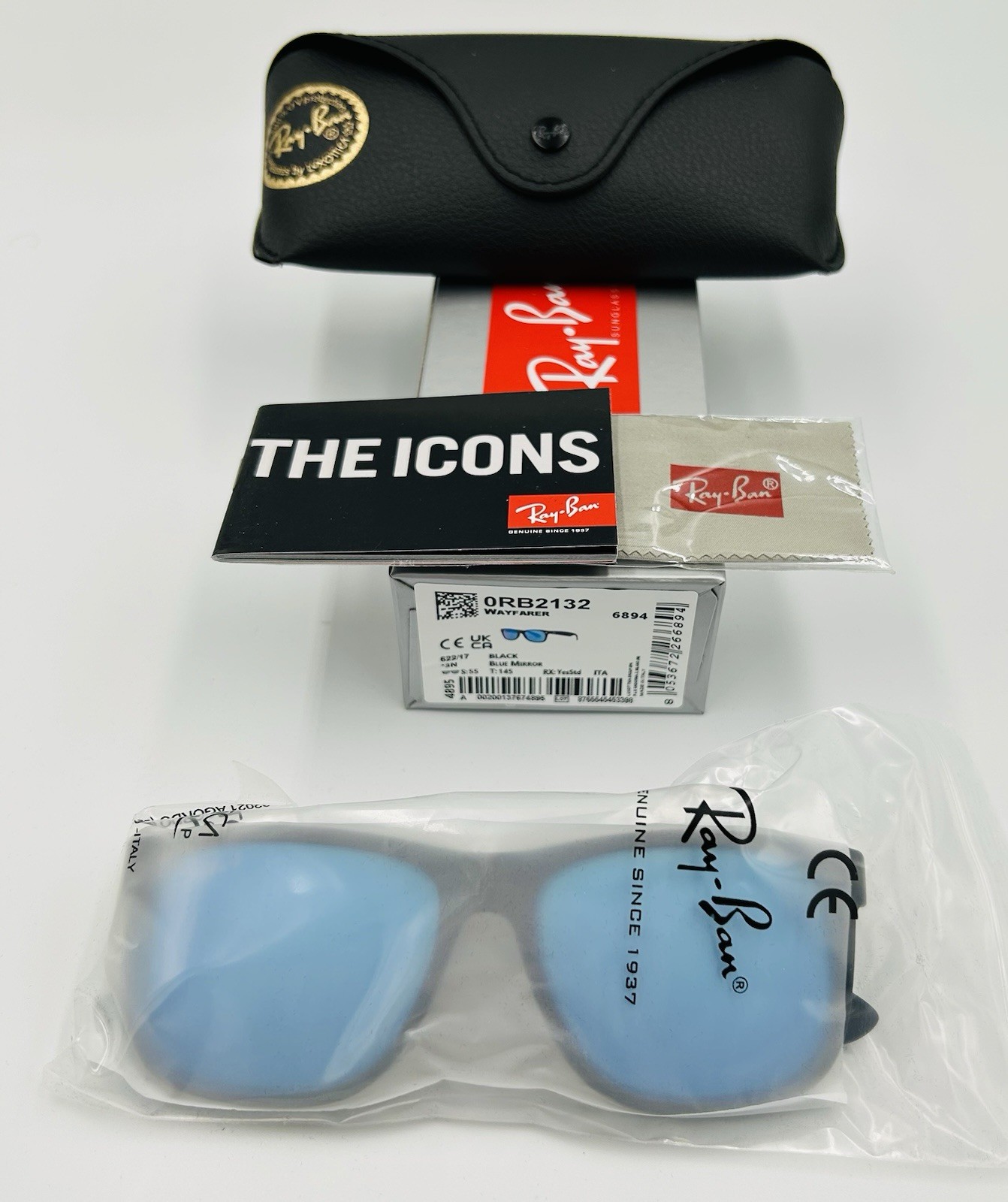 Ray-Ban Polarized Sunglasses Rb4165 Blue Mirror 622/55 Men Sport Sunglasses