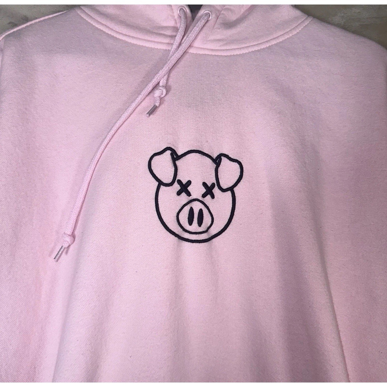 Shane Dawson Pig Hoodie Pink Embroider Killer Merch Jeffree Star Sz M Christmas