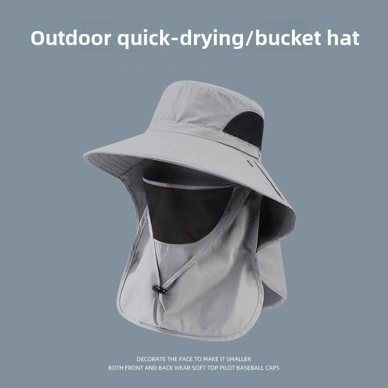 UV Protection Fisherman Hat Breathable Large Brim Full enclosure for Fishing