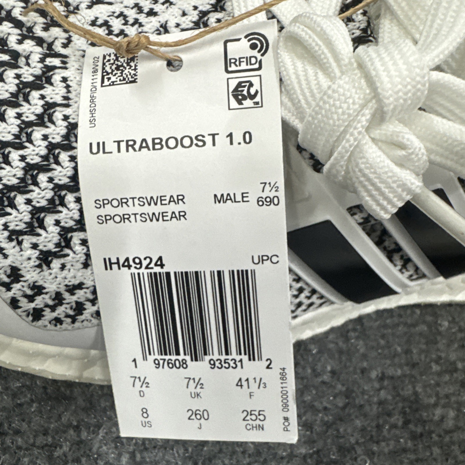 adidas UltraBoost 1.0 ‘Oreo’ IH4924 NWB Sz 8 Men’s Shoes, Sneaker