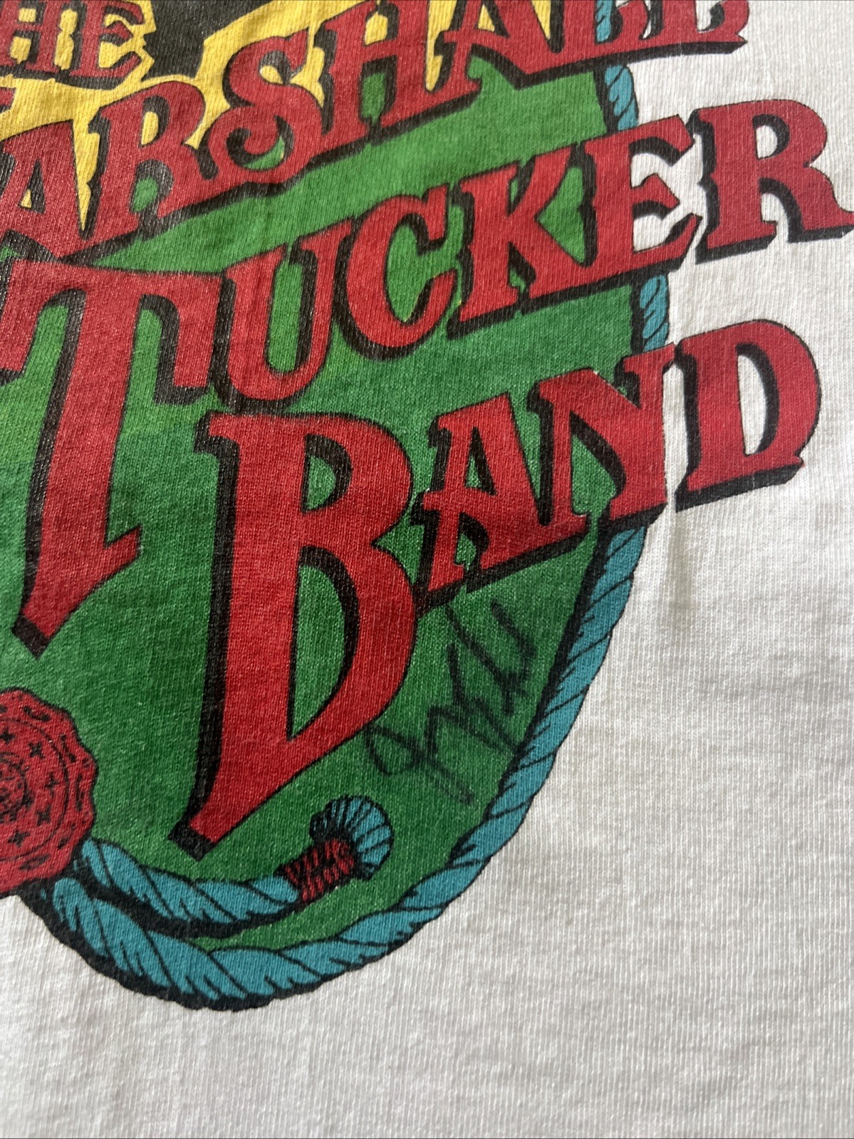 Marshall Tucker Band Autographed Tee shirt Large 1995