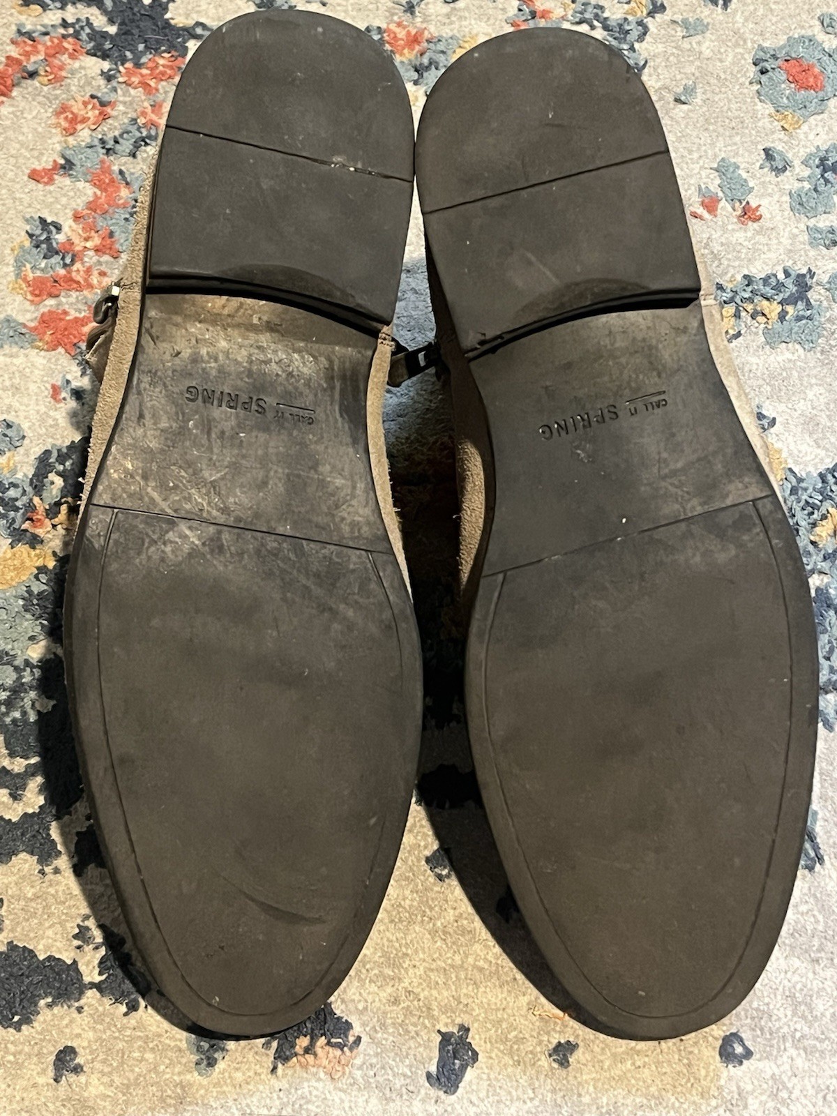Call It Spring Men’s Suede Chelsea Boots US 9.5 EU 42.5