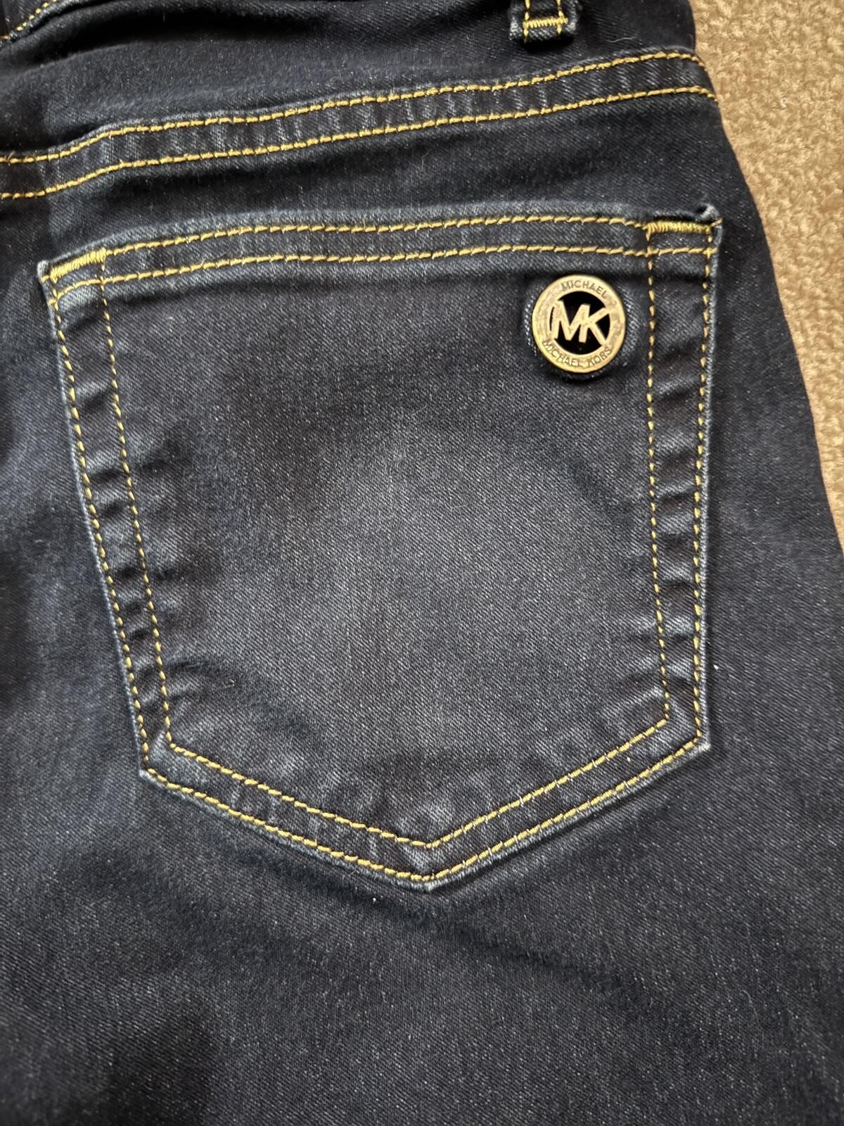 Michael Kors Izzy Skinny Ankle Dark Wash Jeans Size 8