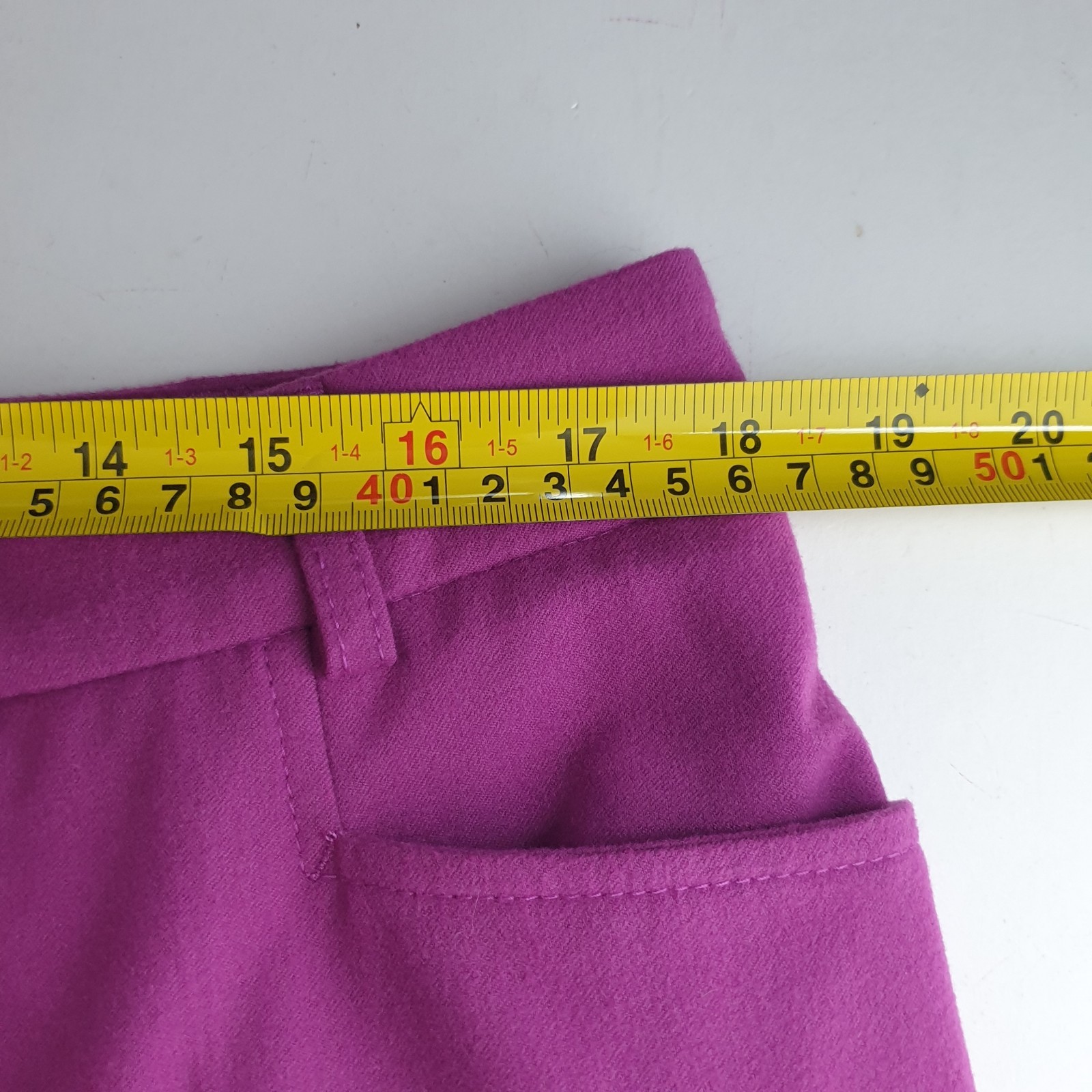 Madeleine Magenta Trousers Size 16 Straight Leg Occasion Summer