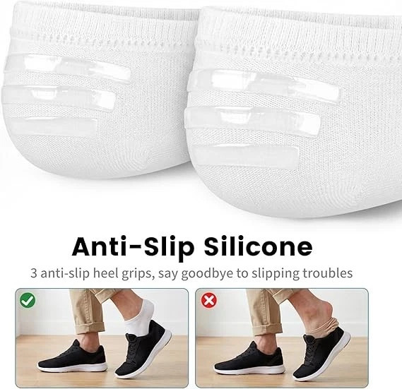 6× Men’s Summer No Show Socks Low Cut Anti-slid Casual Invisible Liner Socks USA