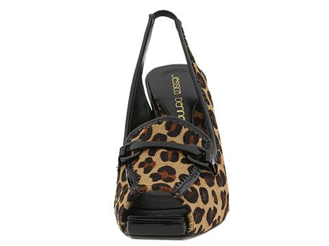 $180 JESSICA BENNETT Guepard Heels ~ NEW Black 6 & 6.5