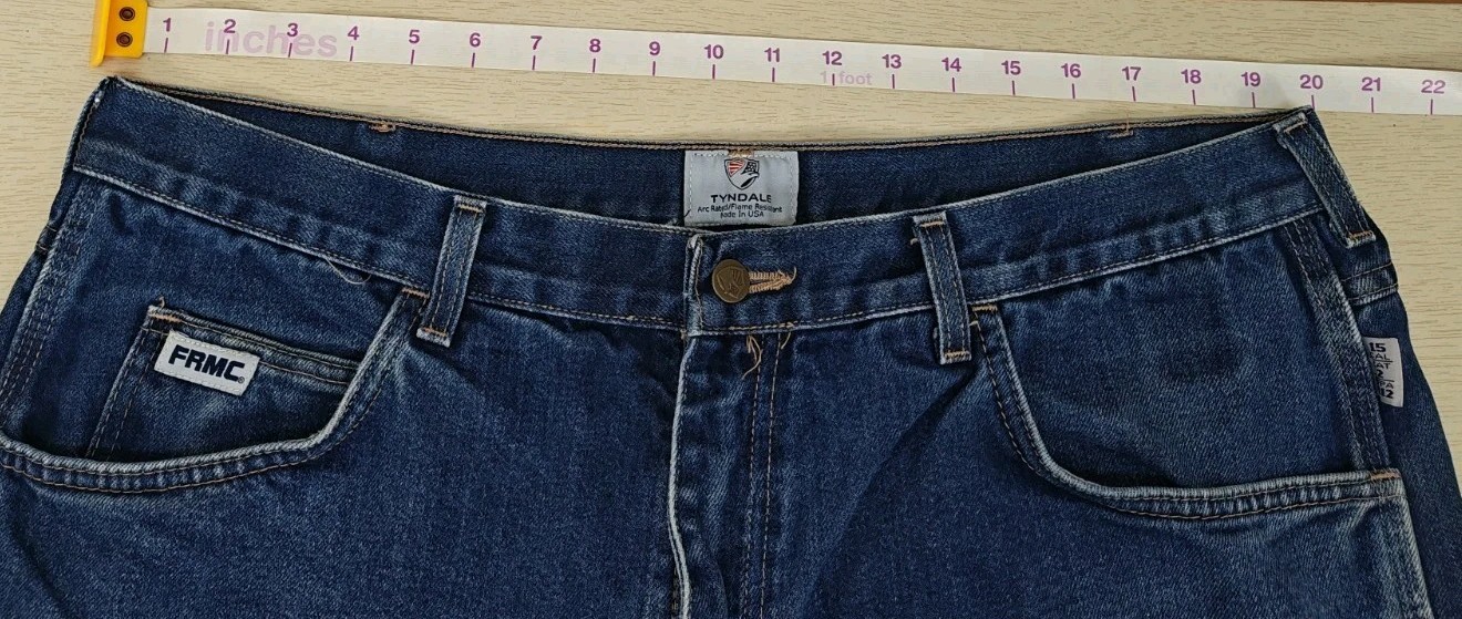 Tyndale FRMC F290T Mens Flame Resistant Jeans 40×30 CAT2 NFPA 2112 Made in USA