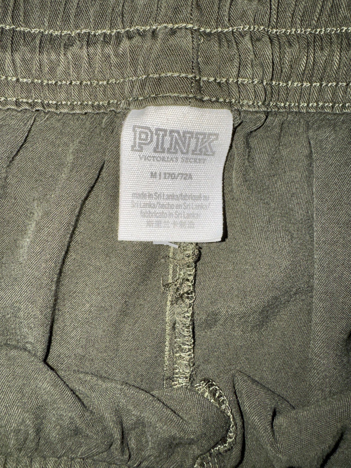 VICTORIA’S SECRET – PINK Dark Olive Jogger Pants Size M