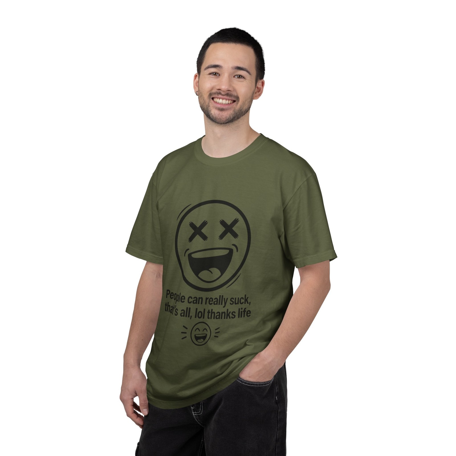 People Can Really Suck Smiley Face T-Shirt | Funny Sarcastic Tee