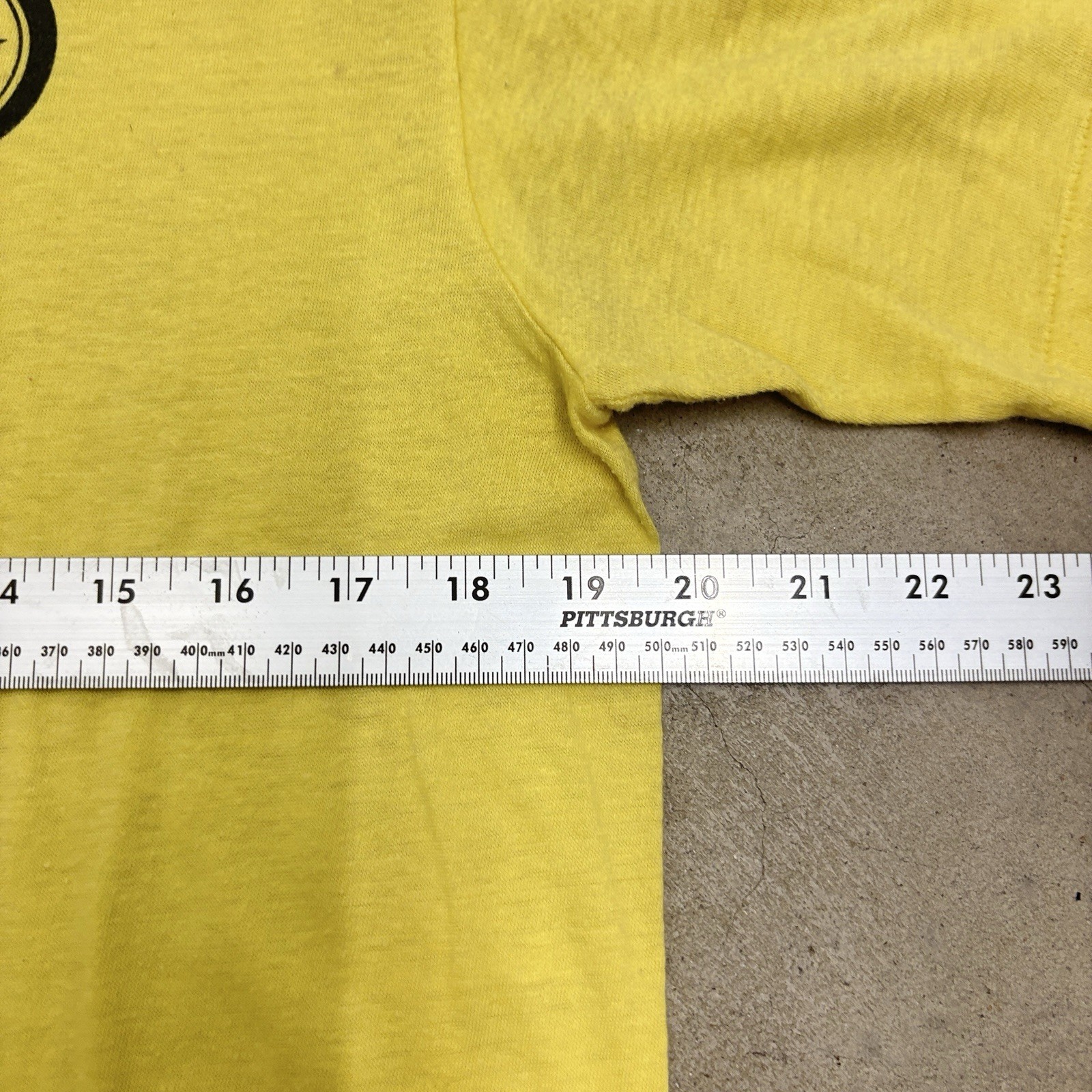 Vintage 70s 80s Dare Yellow Paper Thin 50/50 T-shirt Sz XL Drugs Just Say No