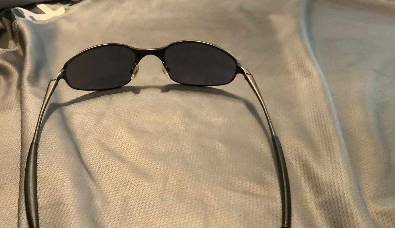MADE IN USA Vintage Y2K Oakley A Wire 2.0 Spring Hinges Gray Lens Sunglasses