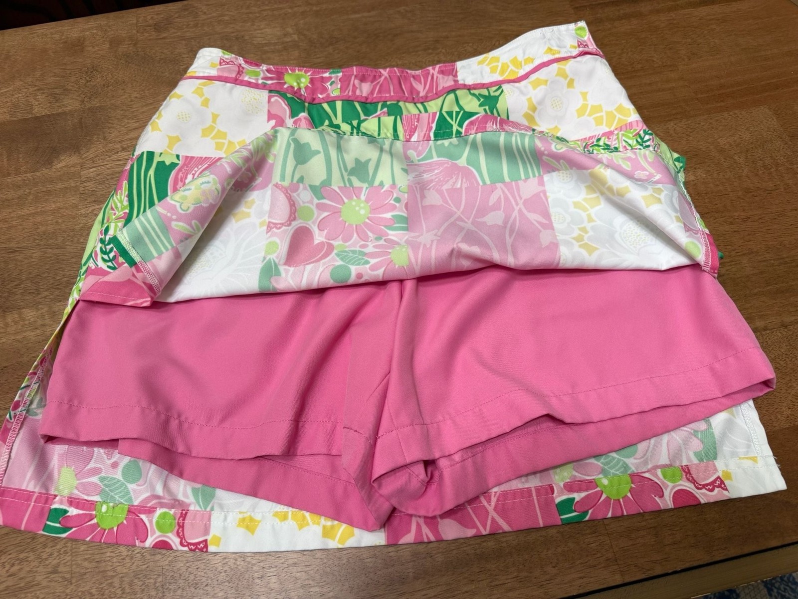 Lilly Pulitzer Patchwork Floral Print Skort Size 10