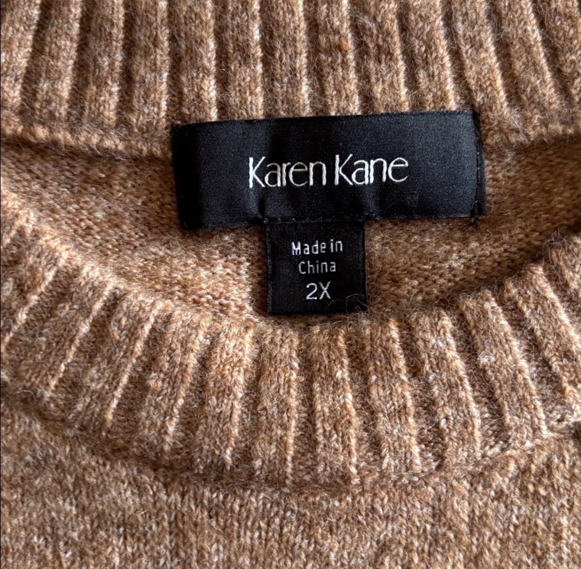 Karen Kane Layered Crew Neck Sweater – Women’s Plus 2X