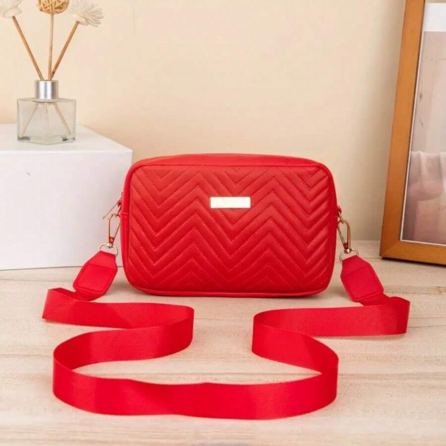 Mini Quilted Crossbody Shoulder Bag Geometric Square Purse Fits Phone