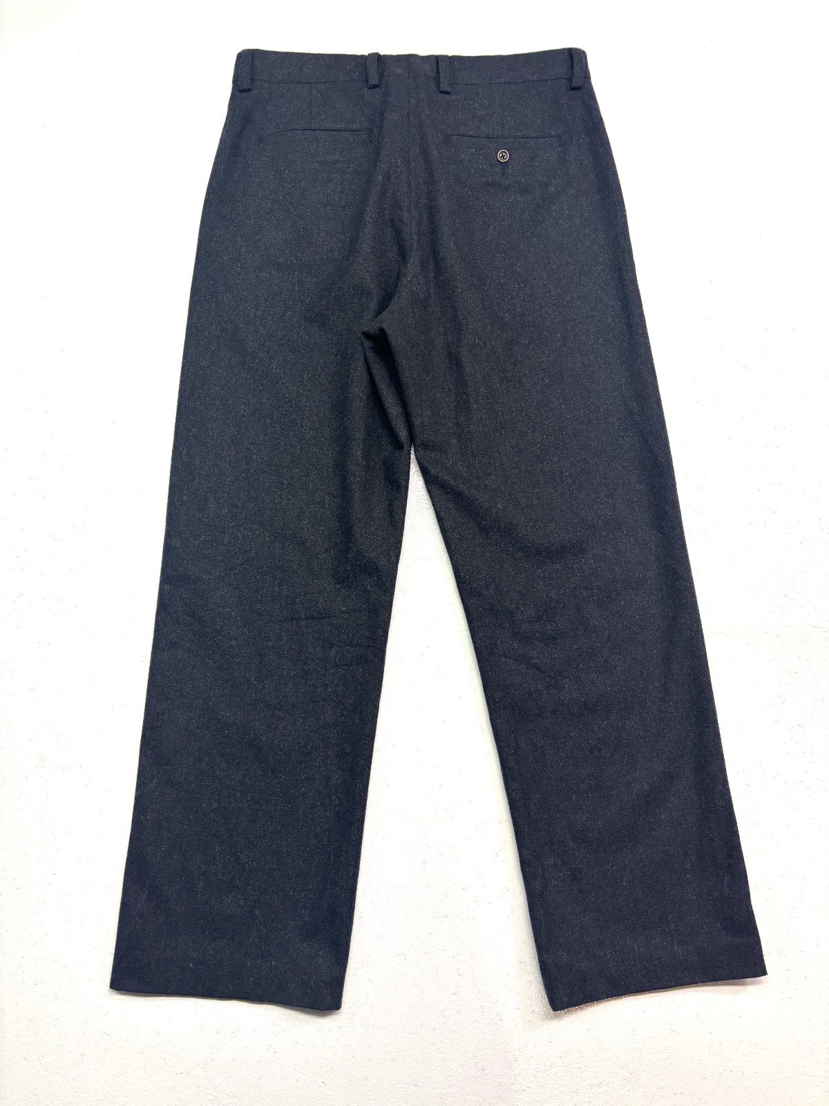 vtg Banana Republic Dawson 35×32 Heavy Flannel Cotton Pants Straight Charcoal
