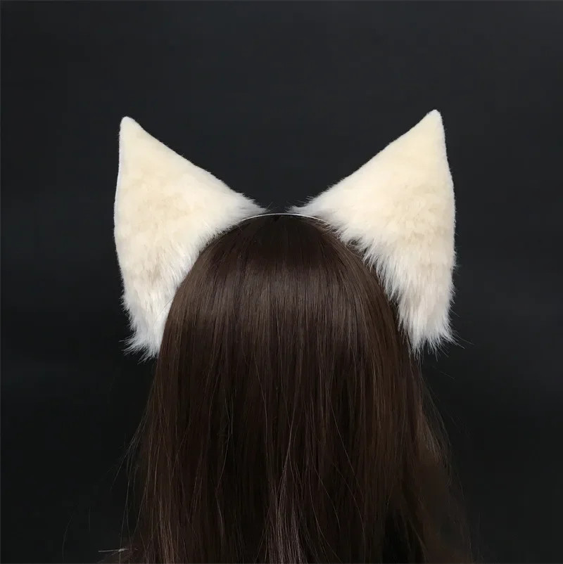Imitation Animal Cat Fox Ahri Cosplay Ears Hairhoop Headwear Anime Cosplay Prop