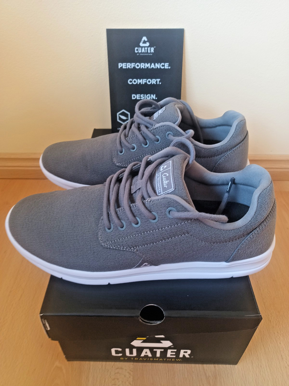 Cuater by TravisMathew The Daily – Mens Shoes Size 11 Heather Grey USED as NEW