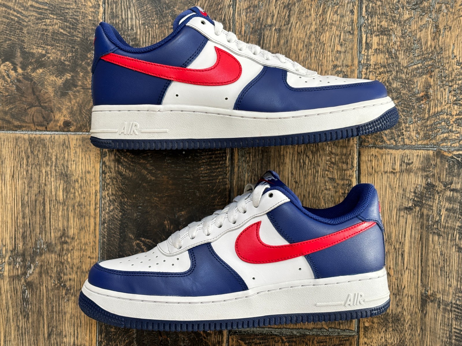 Nike Men’s Air Force 1 Low USA 2020 CZ9164-100 White/Red/Sport Royal Men 7.5