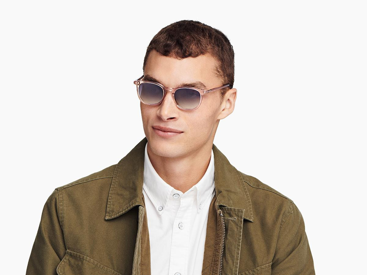 Warby Parker DURAND Sunglasses Frames Rose Water Medium 48-18-142 mm NWT*
