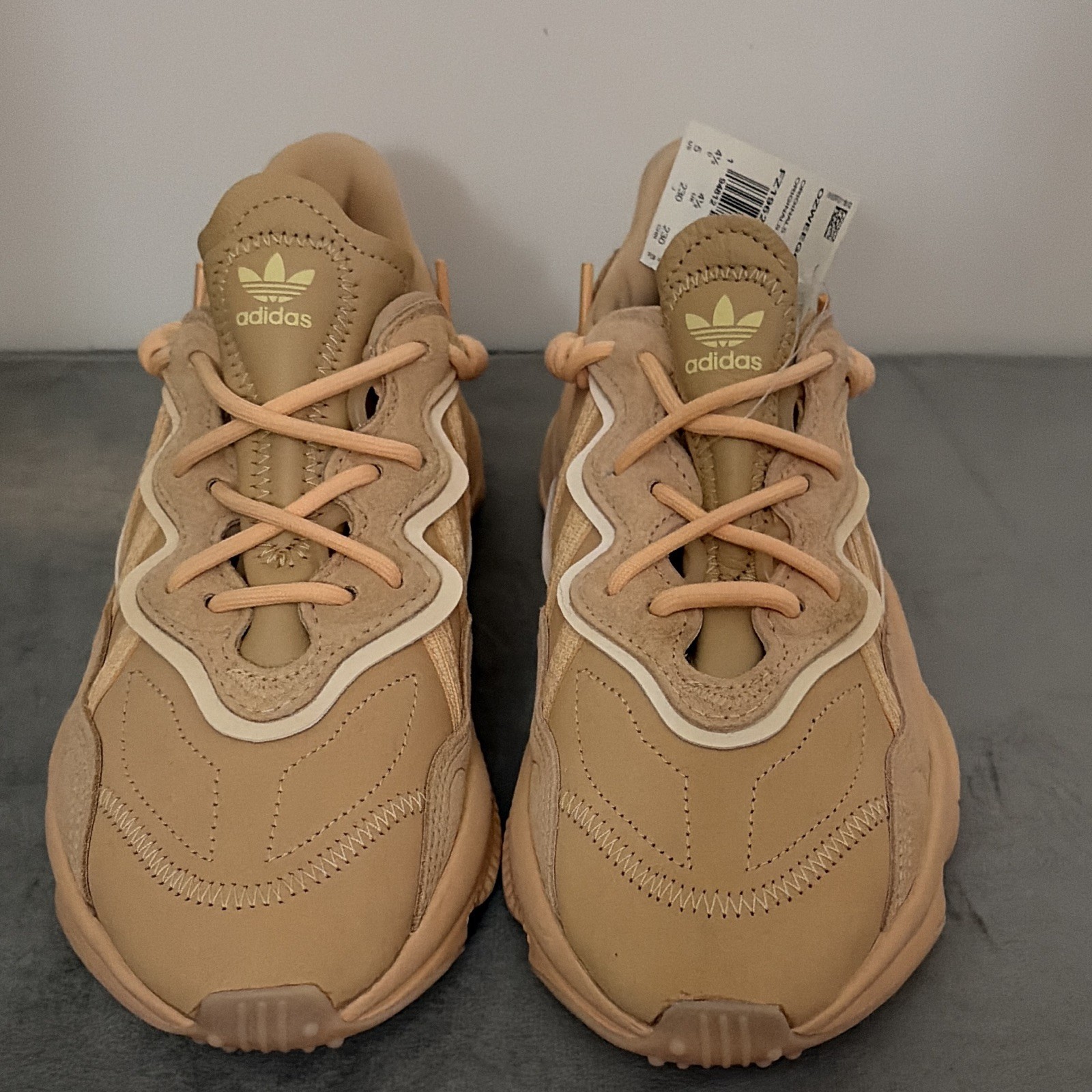 adidas Men’s Ozweego Brown Pale Nude Light Brown Solar Red EE6462 Sneakers