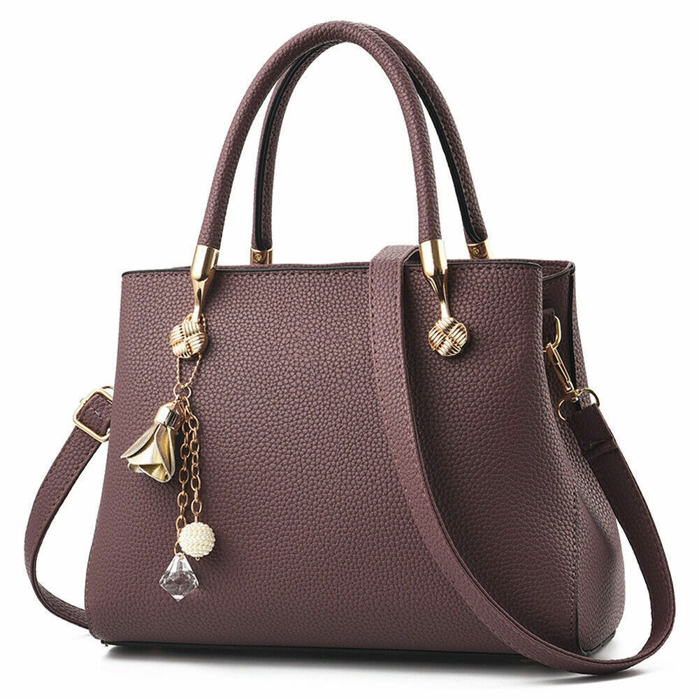 Women Large Leather Handbags Shoulder Bag Tote Purse Messenger Satchel Crossbody
