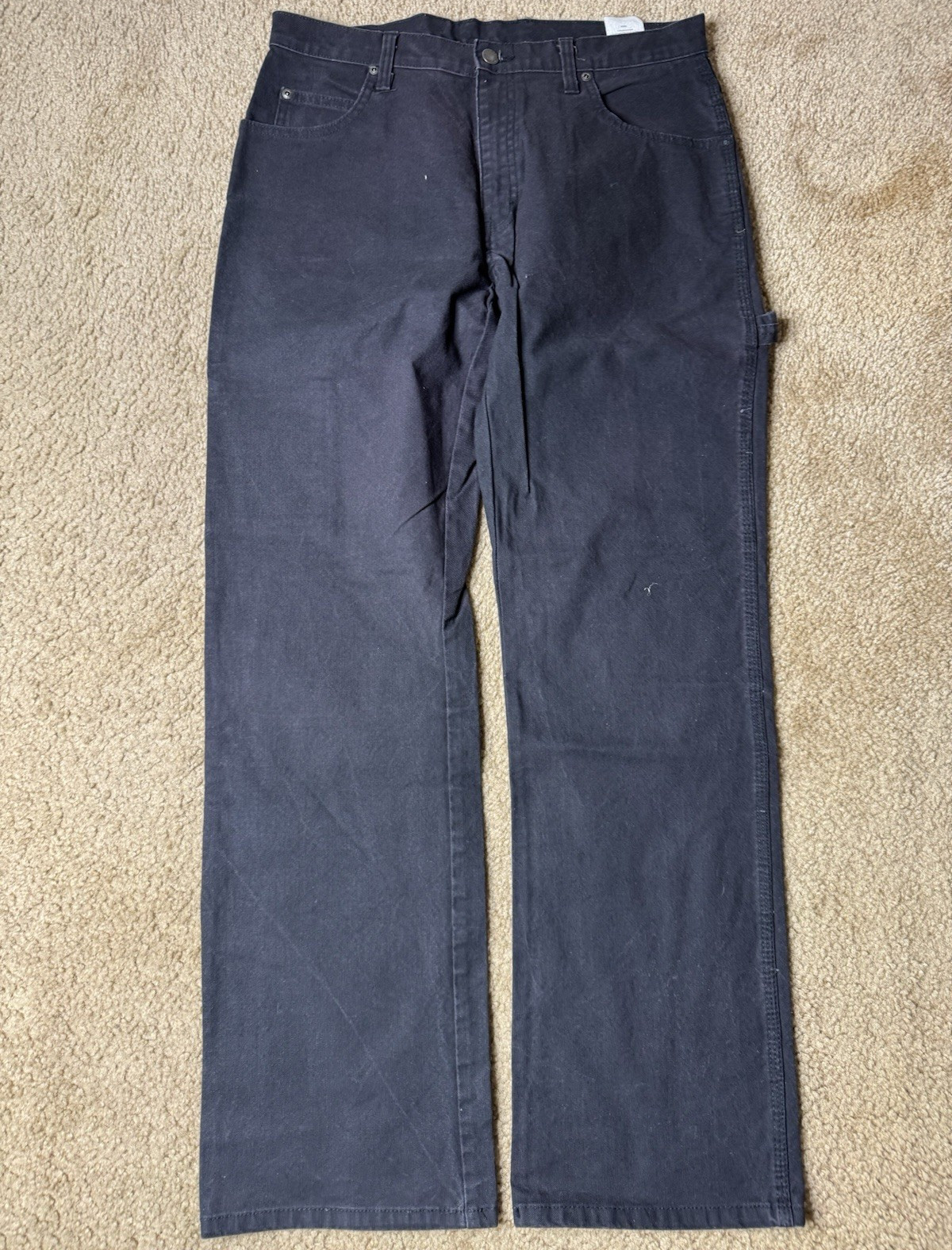 Dickies Men’s Work Pants Utility Pockets Black Cotton Blend Canvas 32×32
