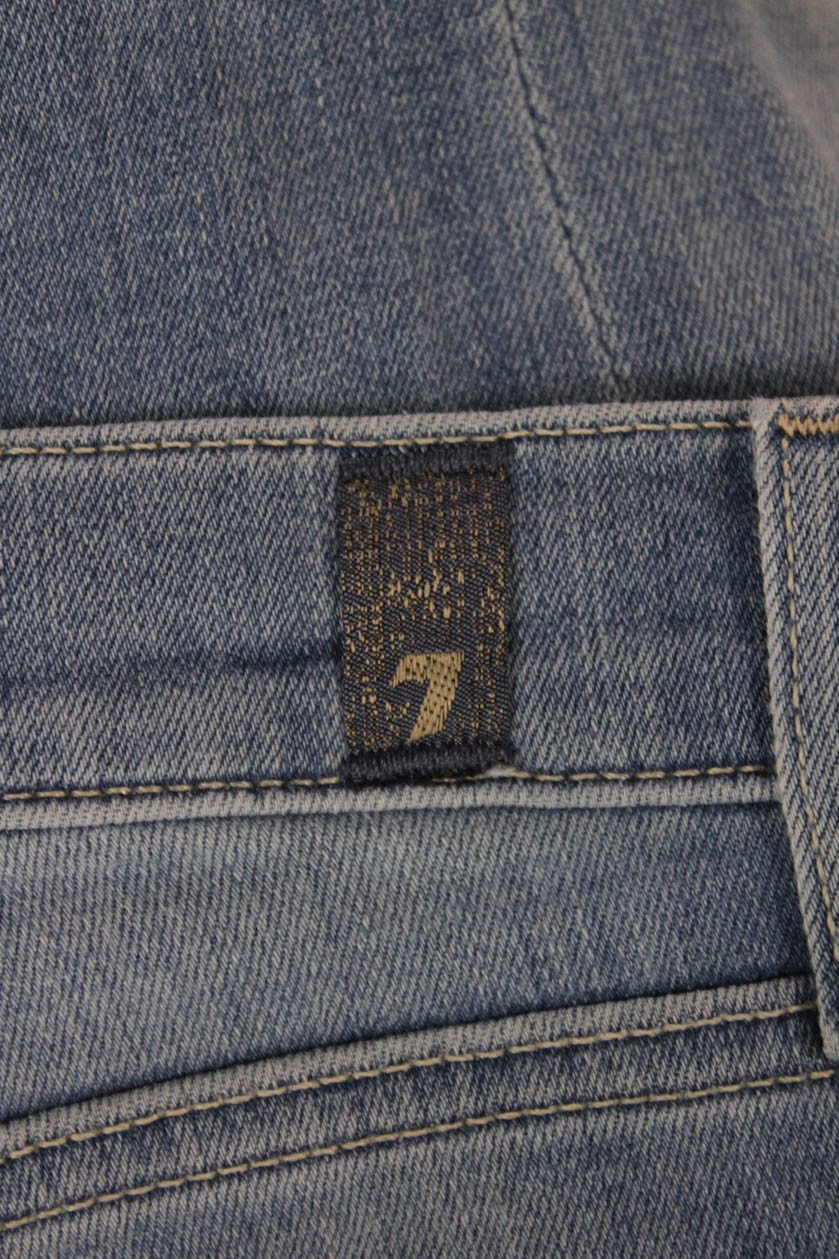 7 For All Mankind Womens Blue Flared Jeans Size 28
