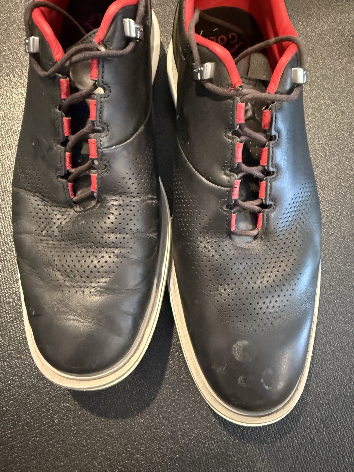 Jordan ADG 4 Shoes Mens Size 13 Black Leather Golf Sneakers DM0103-015