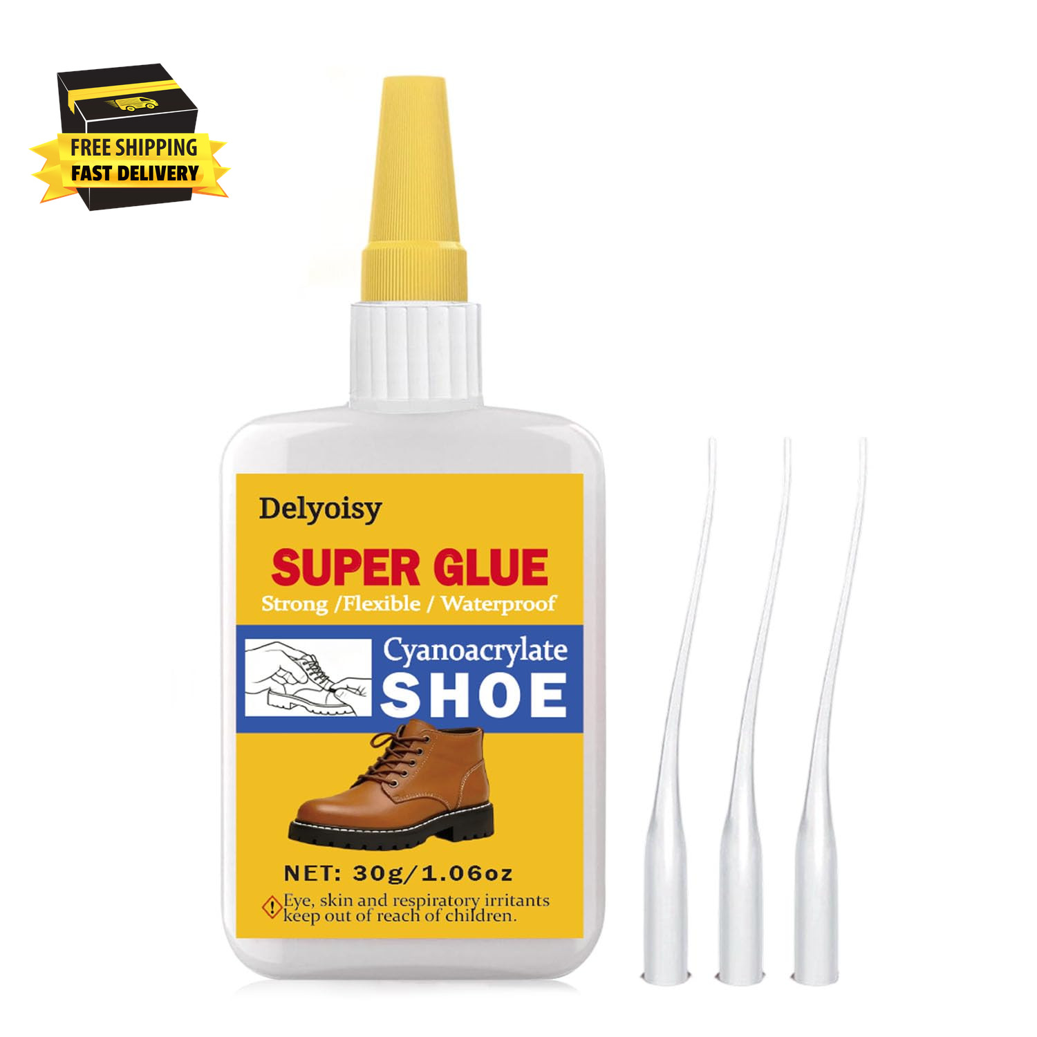 30G Shoe Glue for Sole Repair – Heavy Duty Super Adhesive for Boots, Sneakers, L