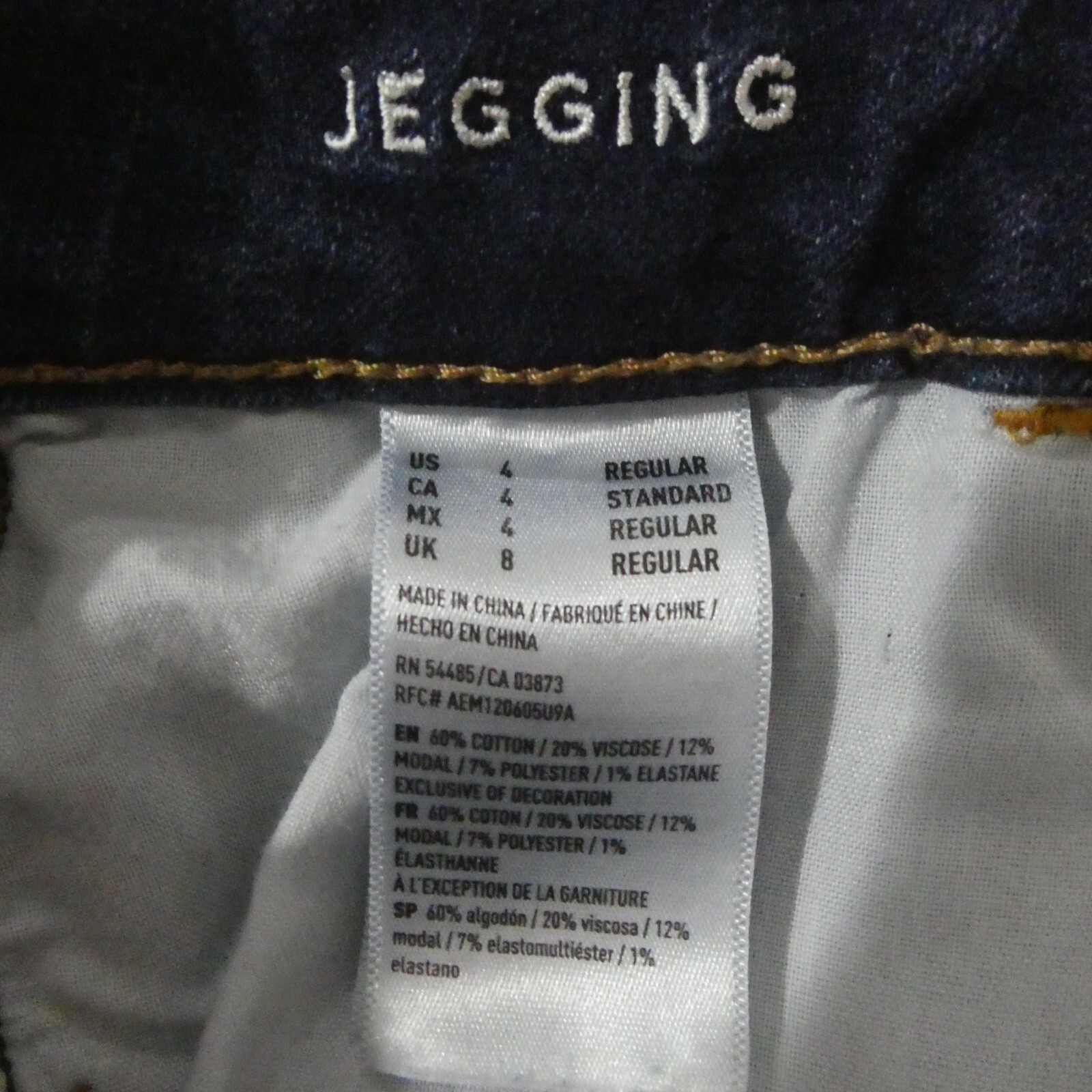 American Eagle Women’s 4 Regular Super Stretch X Blue Dark Wash Jegging 28×27.5