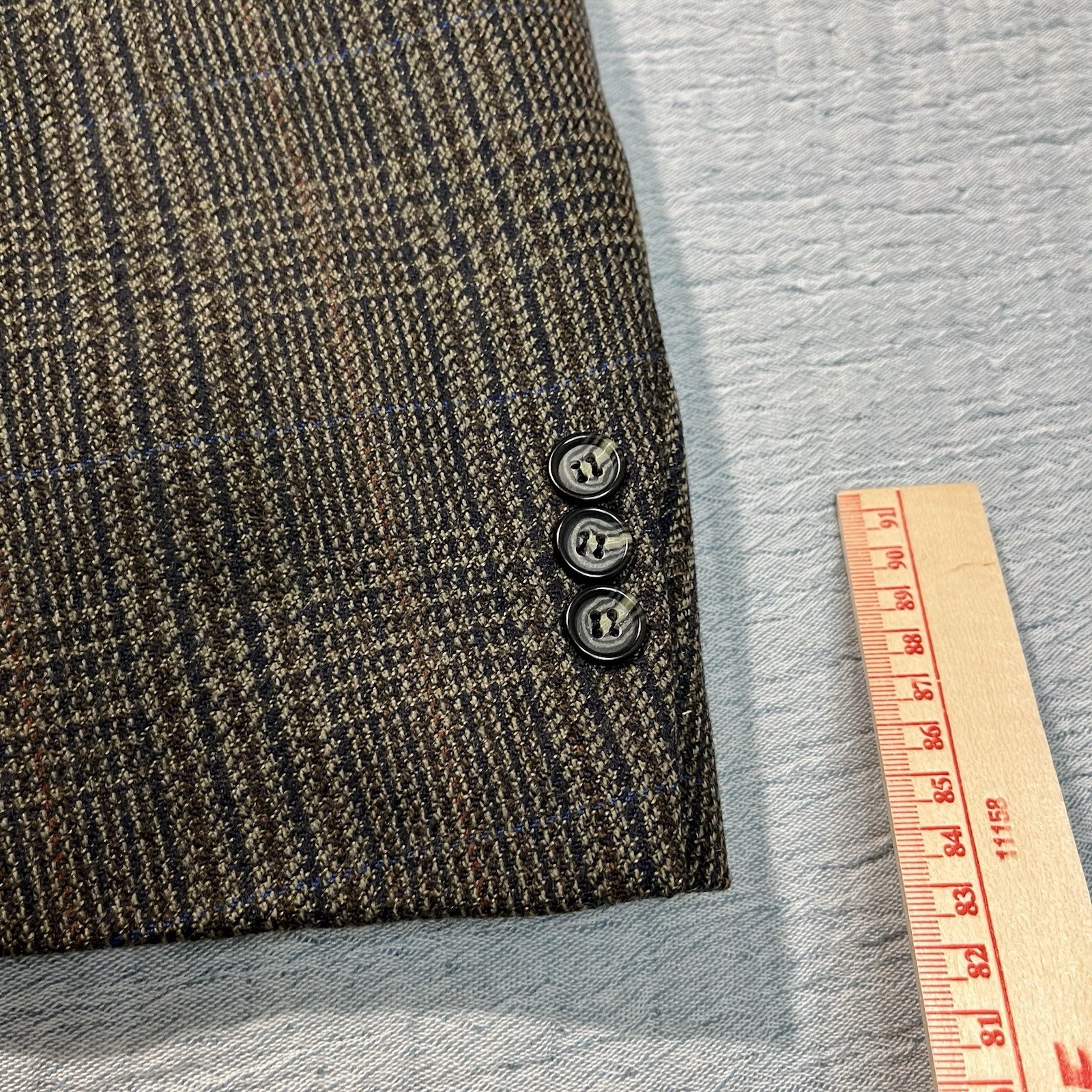 Gianfranco Ruffini 2-Button 100% Lambswool Sport Coat Mens 42-L Houndstooth
