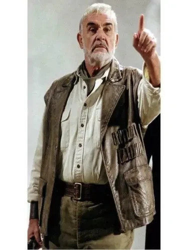 Allan Quatermain League Of Extraordinary Gentlemen Distressed Brown Leather Vest