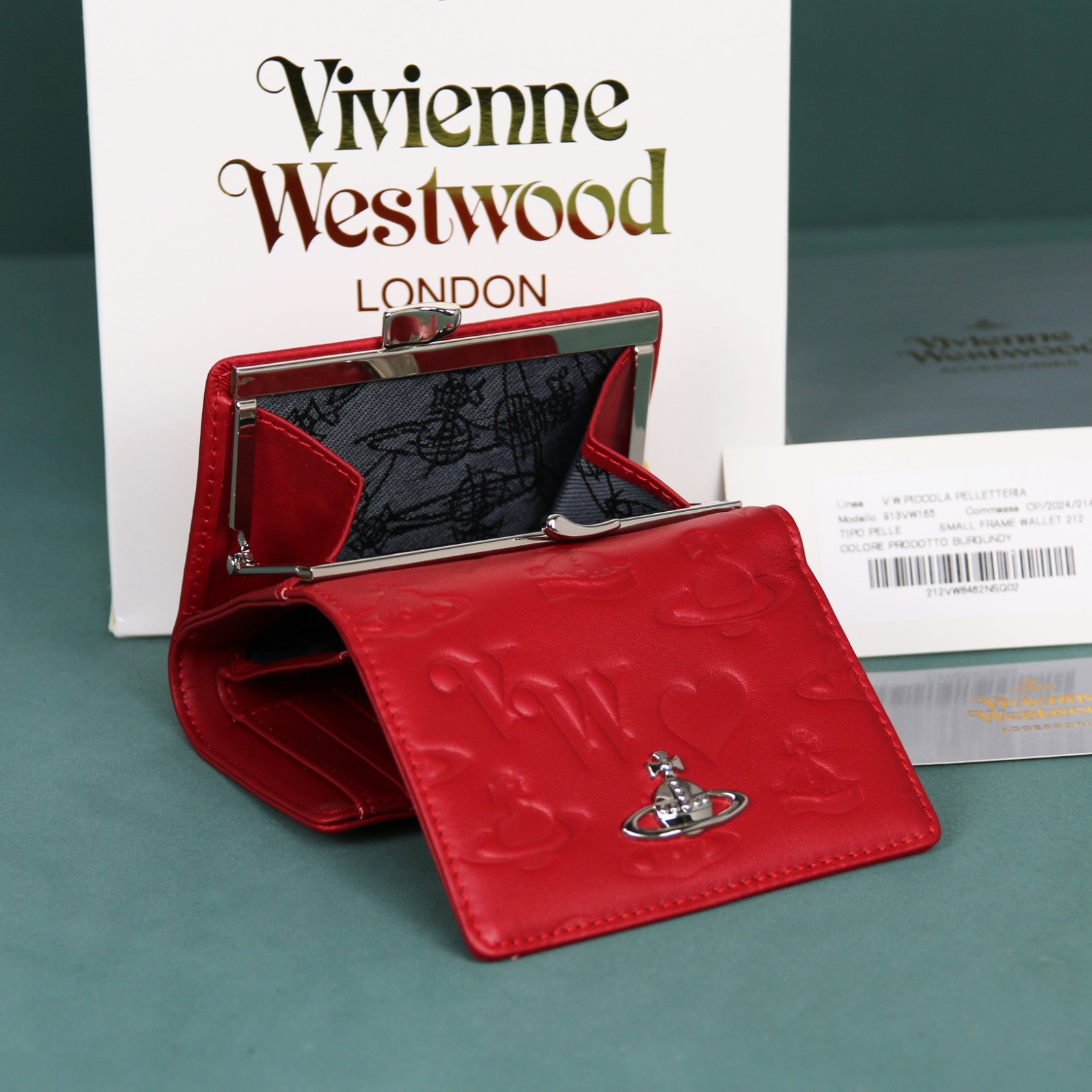 Westwood Gamaguchi Trifold Wallet red 11cm × 9cm × 3.5cm