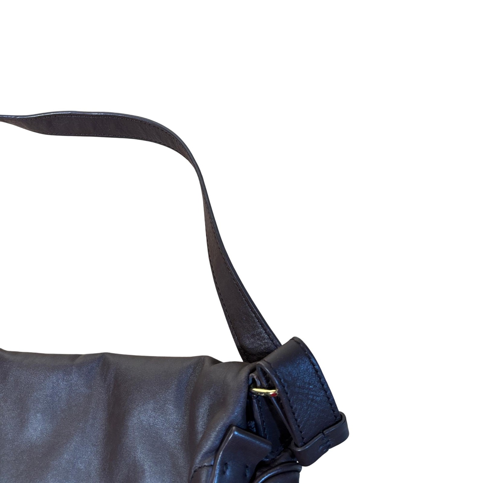 Tom Ford Jennifer Large Brown Calfskin Leather Crossbody Bag 14.25″L/4″W/11″H