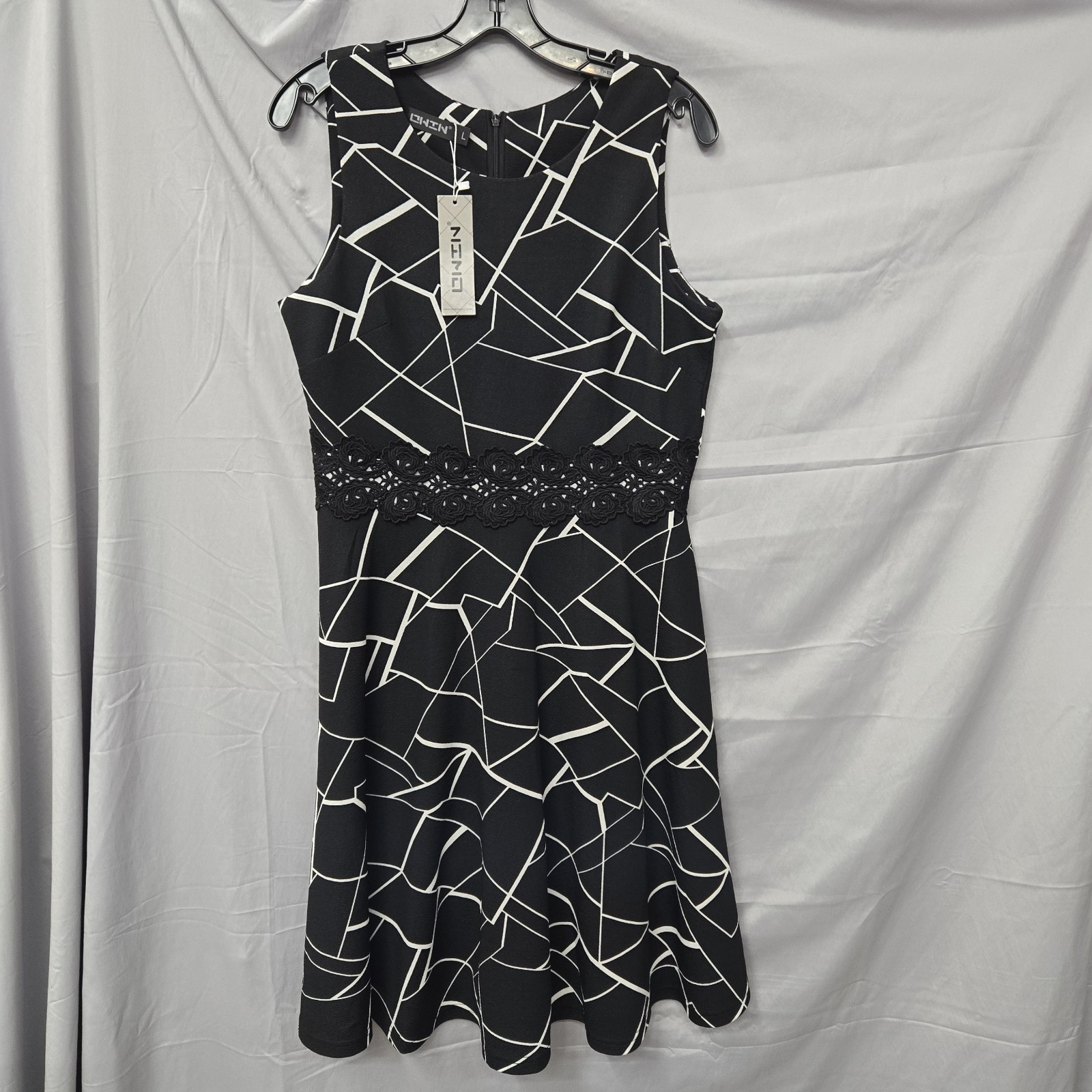 OWIN Women’s Large Vintage Flared Swing Casual Party Cocktail Dress Fit