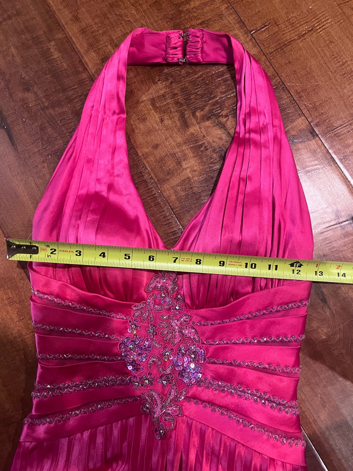 Hot pink sequin detailed y2k homecoming dress size xxs- xs
