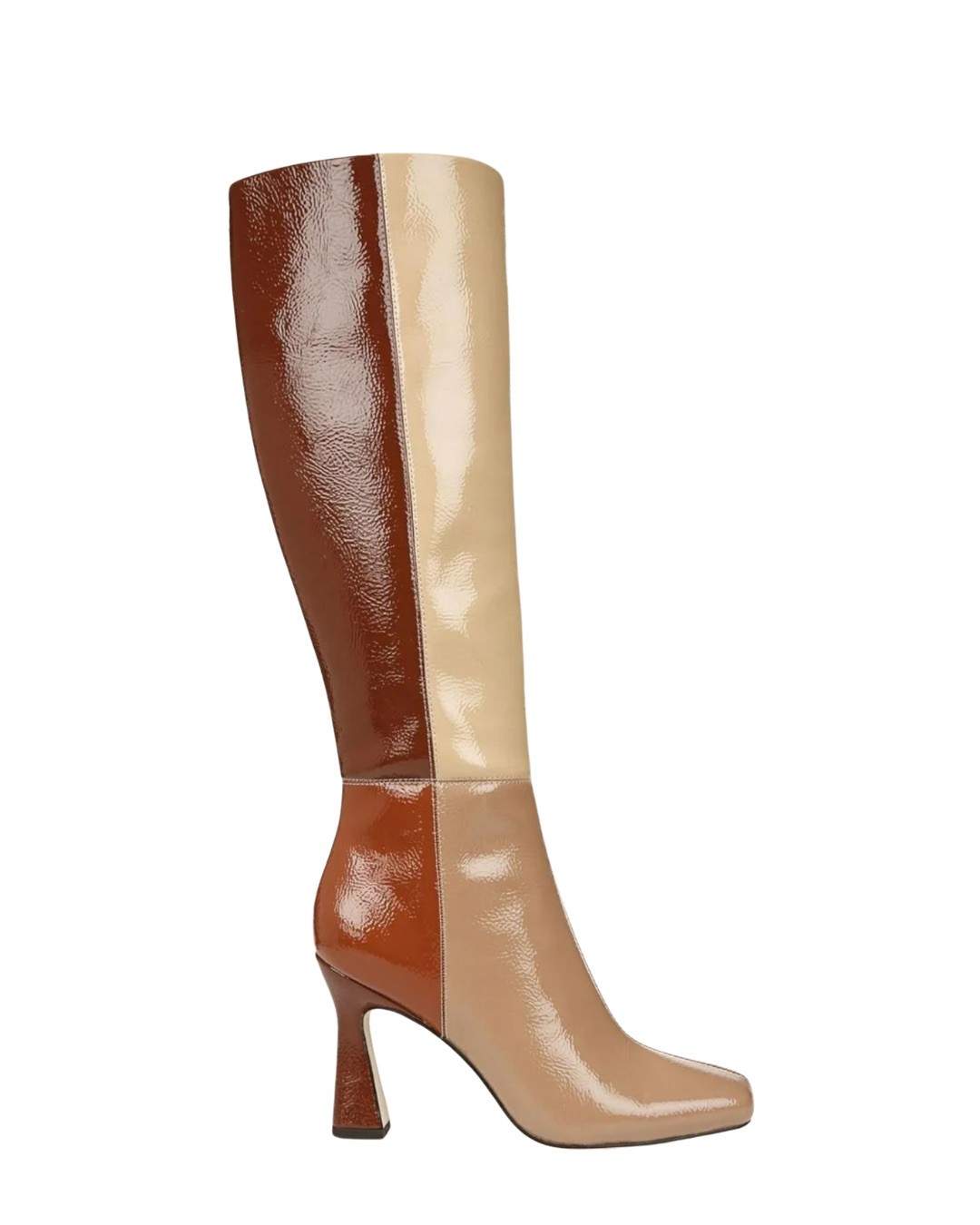 Circus by Sam Edelman Emmy knee-high boots brown patchwork faux leather Size 7