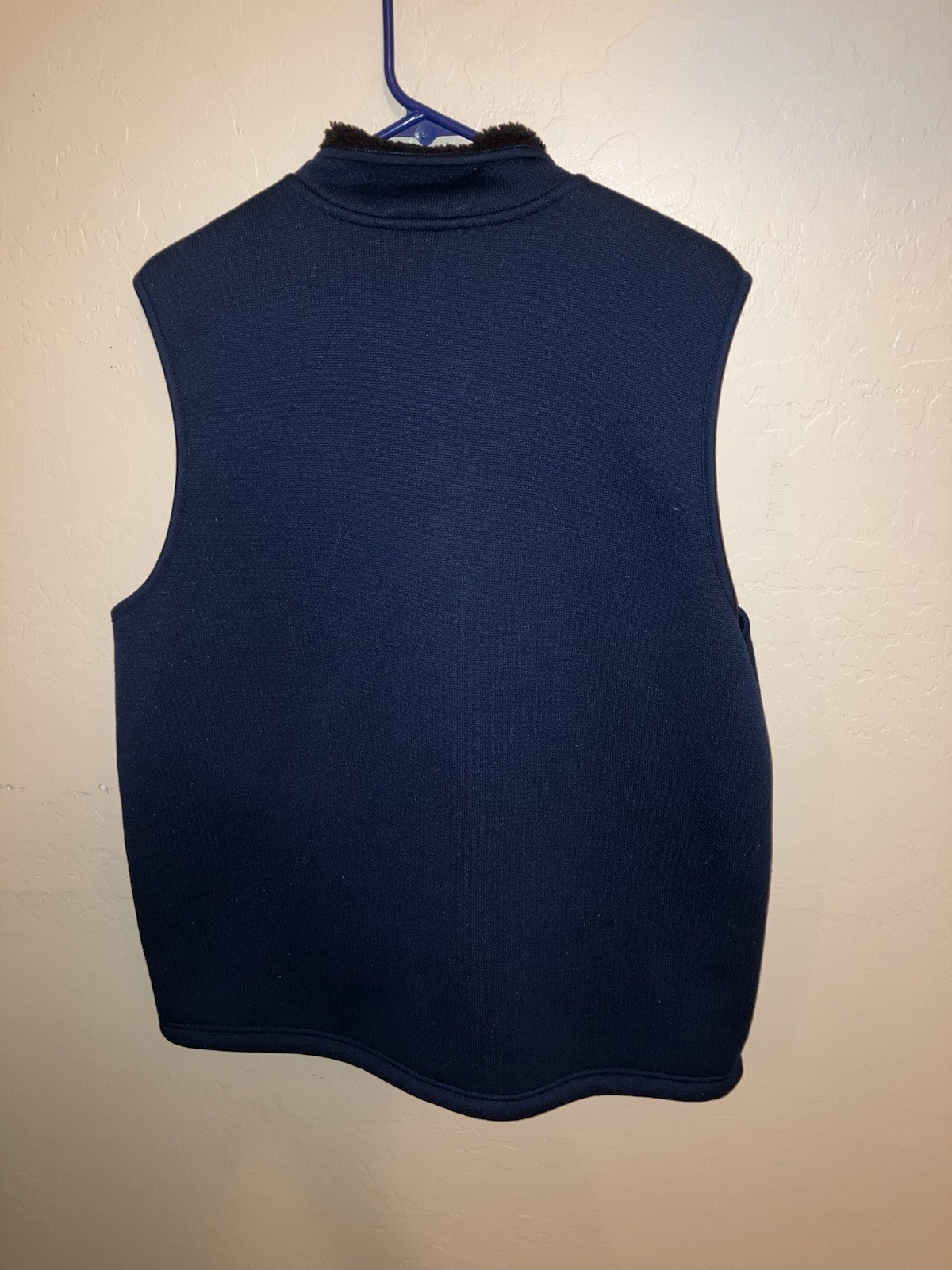 George Men’s Blue Zippered Lined Vest L Excellent Condition