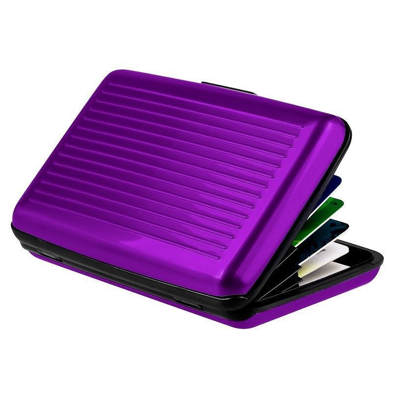 Men Women Waterproof Security Wallet Aluminum Metal Pocket Case Box Card Holder