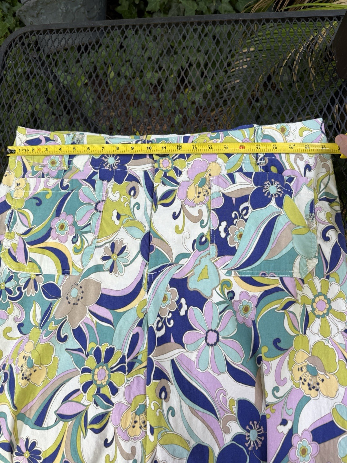 Anthropologie Maeve The Colette Wide Leg Flower Power Pants 21/22