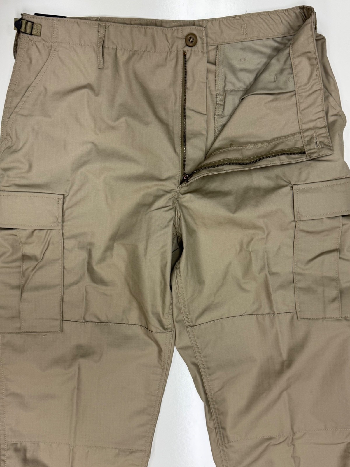 Khaki BDU Tactical Military Cargo Pants Propper Uniform Zipper Fly 60/40 Ripstop